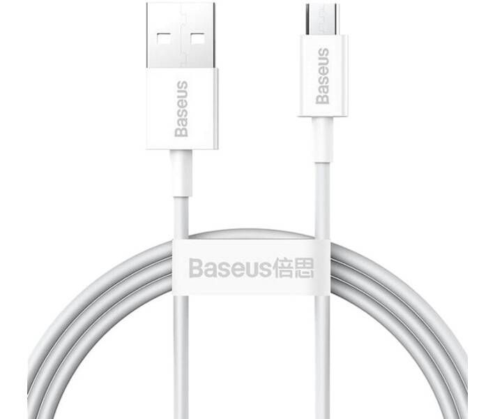 Xiaomi | Кабель Micro USB Baseus USB to Micro USB Superior Series 1m White (CAMYS-02) 773901 фото