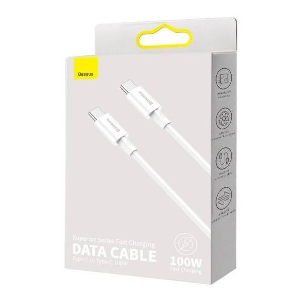 Xiaomi | PD кабель Baseus Superior Series Fast Charging Data Cable Type-C to Type-C 100W 2m 773695  фото