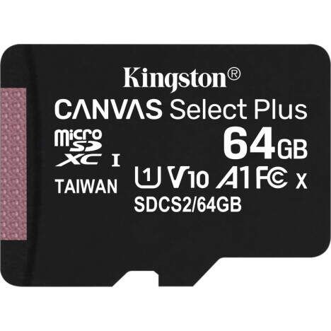 Xiaomi | Карта памяти Kingston Canvas Select Plus microSD 100R 64Гб + SD-адаптер 773170 фото