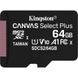 Xiaomi | Карта пам'яті Kingston Canvas Select Plus microSD 100R 64Гб + SD-адаптер 773170 фото 2