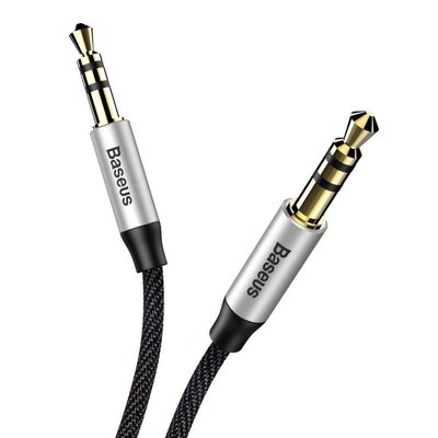 Xiaomi | Аудіо-відео кабель Baseus Audio Cable AUX 3.5mm Jack M30 Yiven 1m Silver/Black (CAM30-B92) 773854 фото