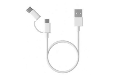 Xiaomi | Кабель Xiaomi Mi 2in1 USB Cable micro/type-c 1м White 773010 фото