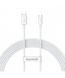 Xiaomi | Кабель Baseus Superior Series (SUPERVOOC) Fast Charging Data Cable USB to Type-C 65W 2m (CAYS001002) White 773898 фото
