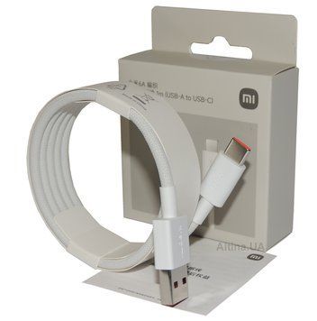Xiaomi | Кабель Xiaomi USB-A на USB-C Braided Turbo 6A 120W, 1m (Original) 774072 фото