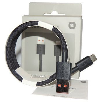 Xiaomi | Кабель Xiaomi USB-A на USB-C Braided Turbo 6A 120W, 1m (Original) 774074 фото