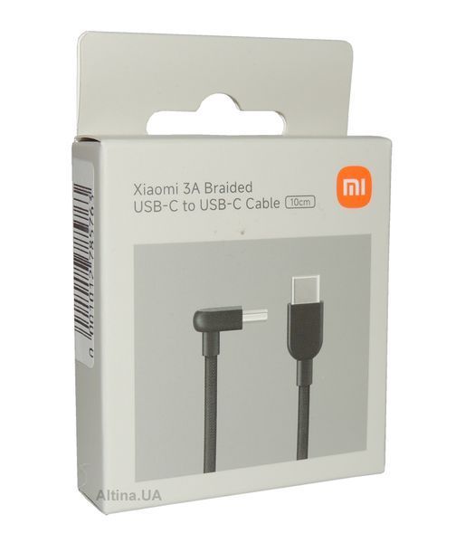 Xiaomi | Кабель Xiaomi 3A Type-C/Type-C Cable 10cm (BHR08W0GL) 774125 фото
