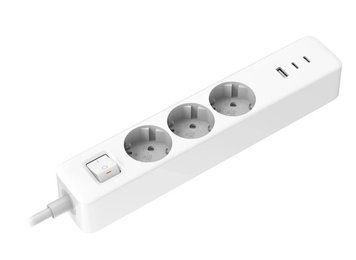 Xiaomi | Xiaomi Power Strip, 3 розетки/3USB (1USB-1+2 Type-C), 20W, 1.4М, White (BHR07UKEU) 774059 фото