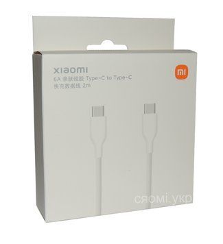 Xiaomi | Кабель Xiaomi Type-C/Type-C Cable 6A 120W 2m 773945 фото
