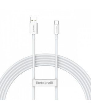 Xiaomi | Кабель USB Type-C Baseus Glimmer Series SUPERVOOC Type-A to Type-C 65W 1m White (CAYS000902) 773897 фото